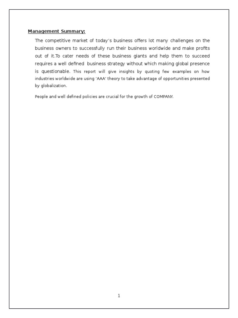 Leveraging Ghemawat's AAA Framework | PDF | Mc Donald's | Strategic ...
