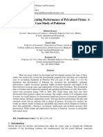 Financial and Operating Performance of Privatized Firms A Case Study of Pakistan PDF