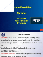 Metodologi Penelitian - Pengertian Variable Dan Jenisnya