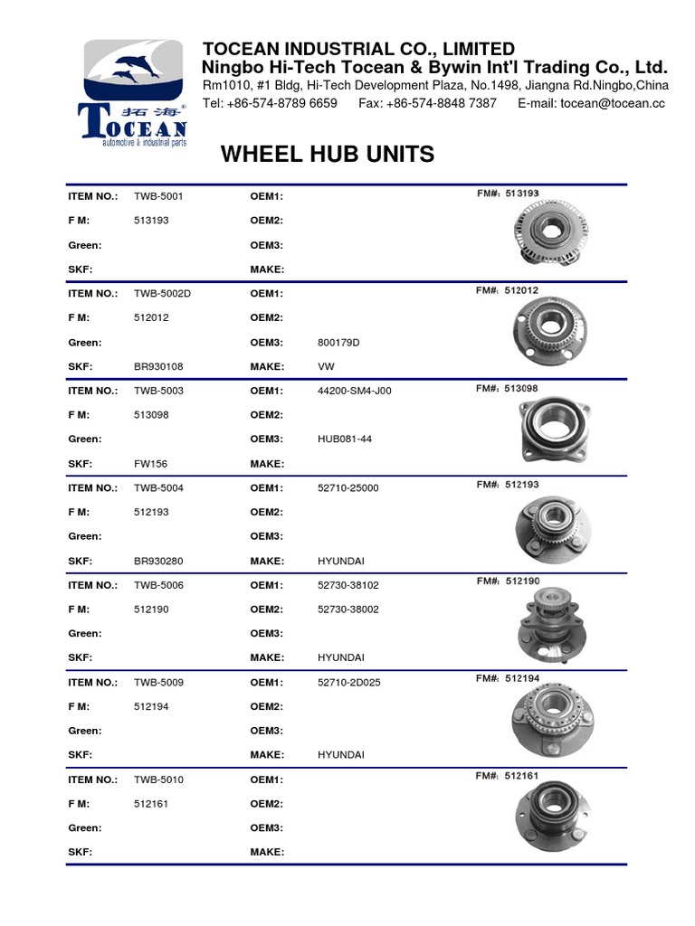 parts of a vehicle wheel hub