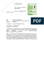 Journal of Ethnopharmacology Volume 184 Issue 2016 [Doi 10.1016_j.jep.2016.03.001] Sudsai, Teeratad; Wattanapiromsakul, Chatchai; Tewtrakul, Supiny -- Wound Healing Property of Isolated Compounds Fr