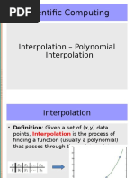 Scientific Computing: Interpolation - Polynomial Interpolation