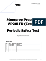 Steerprop Propulsor SP20LFD (Center) Periodic Safety Test: Program and Instructions
