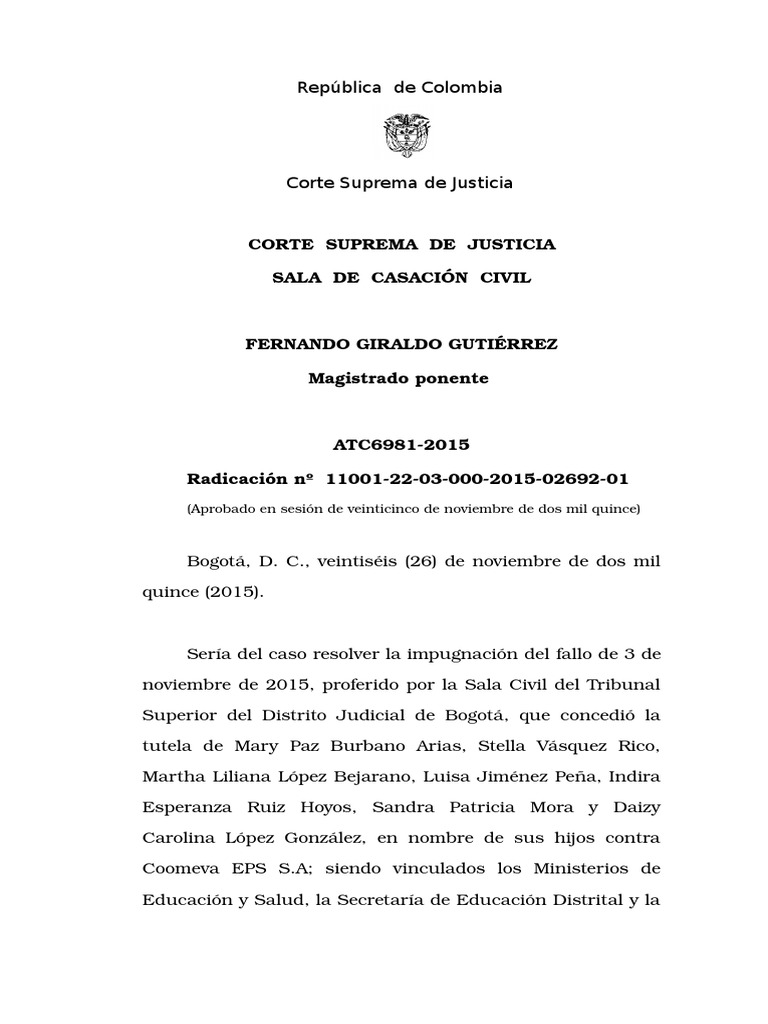 Ejemplo de Sentencia de Corte Suprema de Justicia | PDF | Juez