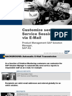 Customize Sending Services Sessions Via E-Mail