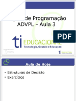 Curso de Lógica de Programação - Aula 3