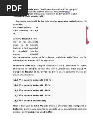 Dentar Miliard Deformare Tensiunea La Bornele Bateriei Sontricuba Com