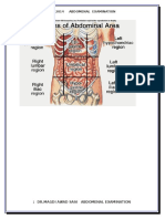 General Rules of Abdomenal Examination