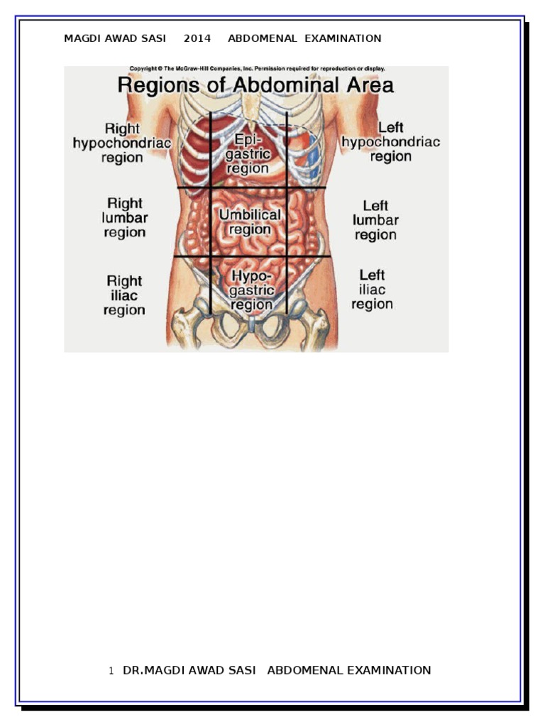 Abdominal Examination Techniques | PDF | Abdomen | Gallbladder