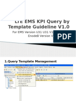 ZTE LTE EMS KPI Query by Template Guideline V1.0
