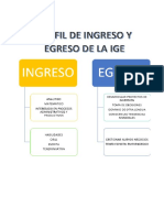 Perfil de Ingreso y Egreso de La Ige