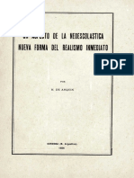 Un Aspecto de La Neoescolastica - Nueva Forma de Realismo Inmediato PDF