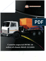 Folleto Camion de Carga para Contenedores 14,8 m3 MAZ-551605 PDF