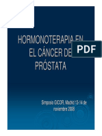 Hormonoterapia en Cancer de Prostata - C Martin de Vidales