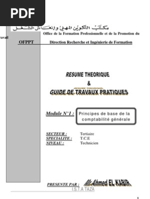 M05 Concepts De Base De La Comptabilité Généraleter Tsc - 