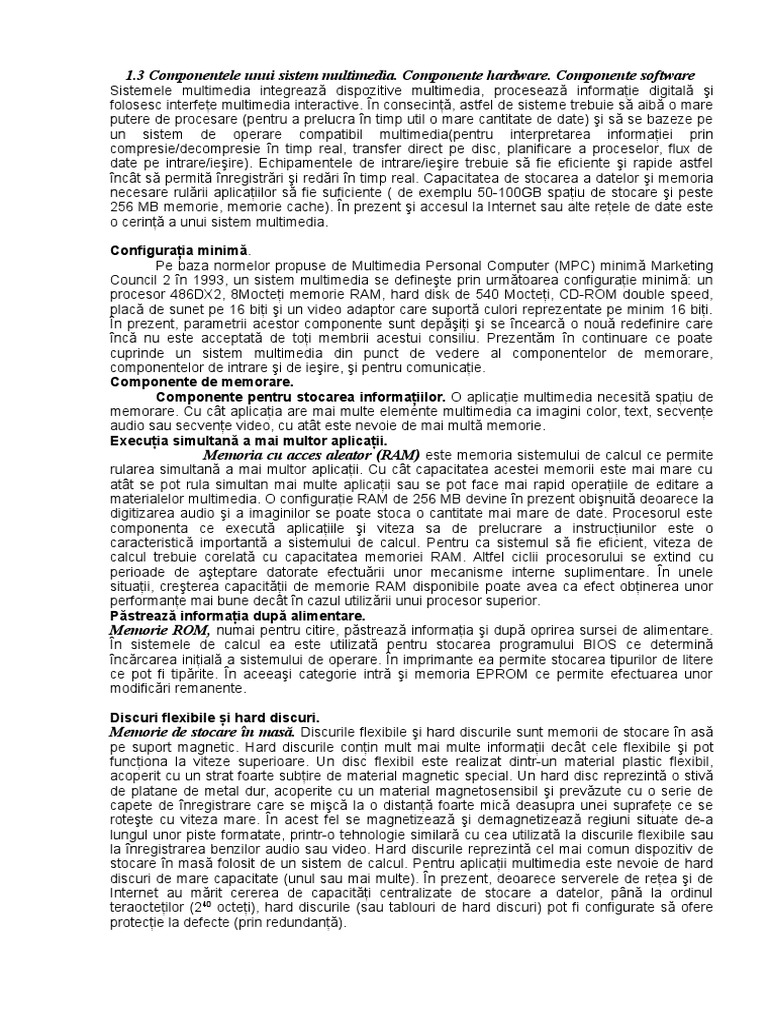 Componentele Unui Sistem | PDF