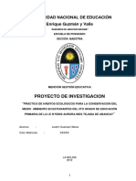 Proyecto de Tesis de Educacion Ambiental PDF