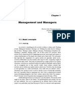 Management and Managers: 1.1. Basic Concepts