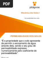Aula 8 - Permeabilidade Dos Solos