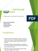 Dokumen Kontrak Proyek Konstruksi 2015