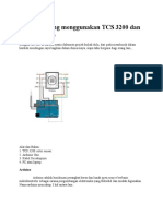 RGB Scanning Menggunakan TCS 3200 Dan Arduino