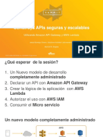 2016 AWS Summit Bogota - Construya API's Seguras y escalables