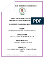 Motivaciones e investigación de mercados