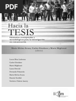 Hacia La Tesis. El Estado Del Arte