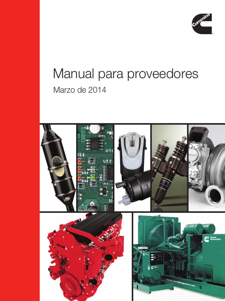 Cummins Supplier HandbookSpanish PDF