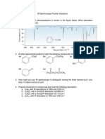 IR Spectroscopy Practice Questions