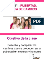 Clase 1 Cambios en La Pubertad