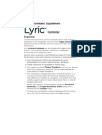 Lyric Controller Voice Command Supplement