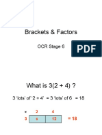 Brackets & Factors: OCR Stage 6