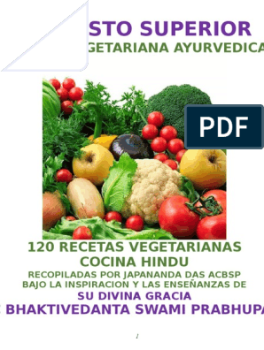Recetas Cocina Ayurvedica Revisado | PDF | Ayurveda | Carne