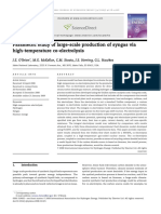 Parametric Study of Large Scale Production of Syngas via High Temperature Co Electrolysis 2009 International Journal of Hydrogen Energy