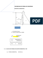 Diseño Presa de Gravedad