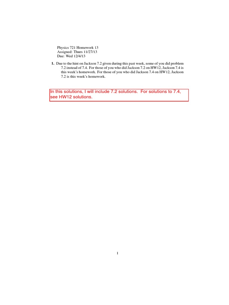 721 2013 hw13 Sol PDF | PDF