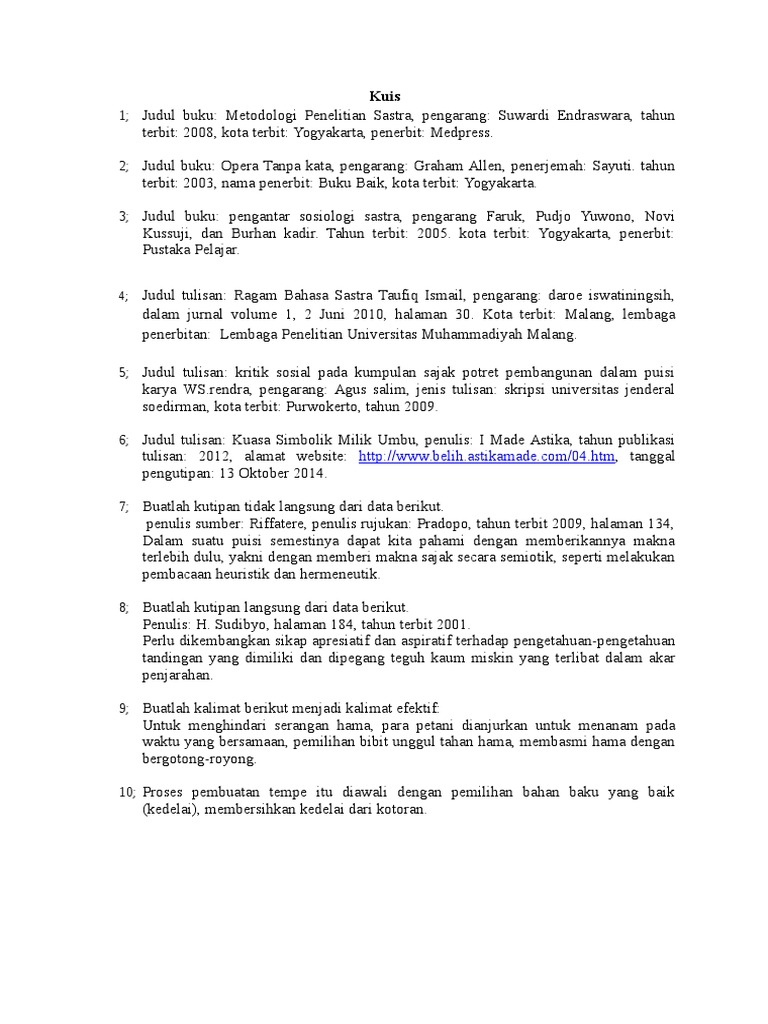 Judul Buku Penulis Penerbit Kota Terbit Tahun Terbit