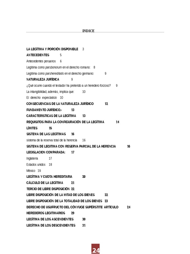 La Legitima y Porcion Disponible | PDF | Herencia | Intestacy