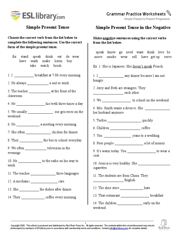 2 simple present pdf e books linguistics