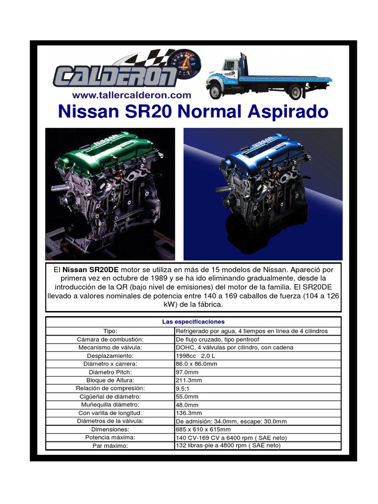 Реферат: Nissan SR20DE Engine Essay Research Paper For