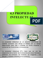 4.3 Propiedad Intelectual