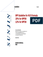 SPF Guideline For WO Formula - T-80SA For SPF50 Ver2.0