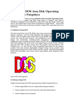 Pengertian DOS Atau Disk Operating System Dan Fungsinya