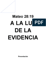 A La Luz de La Evidencia - Rev: Alvaro Torres 