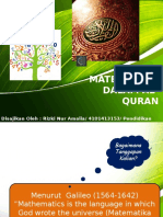 Matematika Dalam Al-Quran