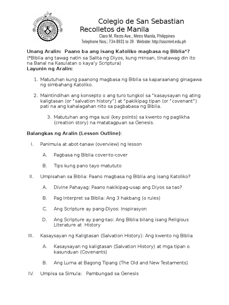 Bible Module Tagalog PDF