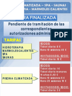 Tarifas Complejo Piscina Climatiza