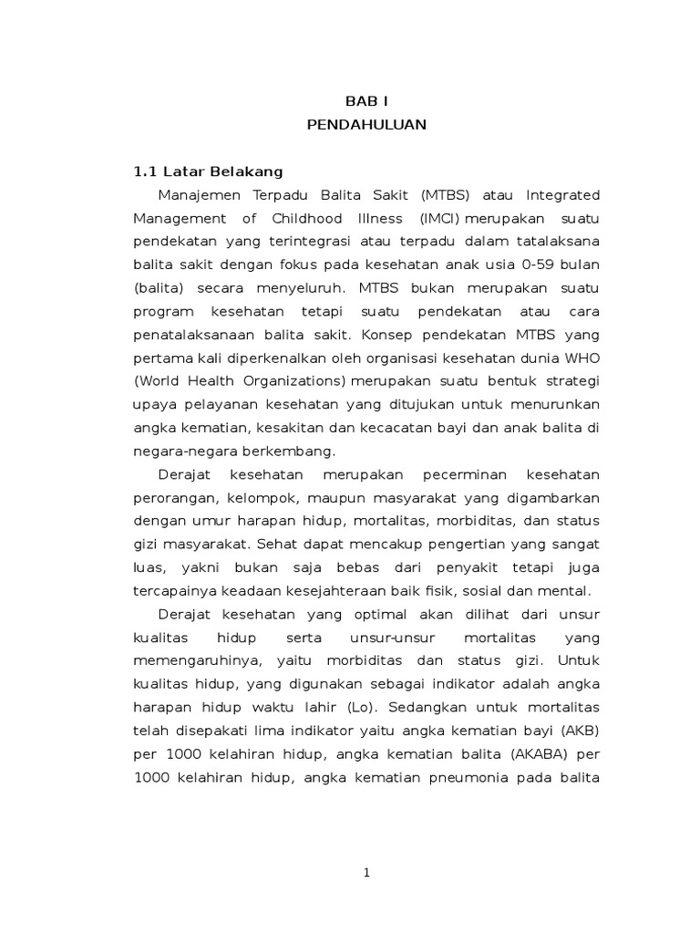 Makalah MTBS