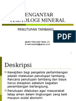 PENUTUPAN TAMBANG